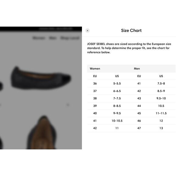 Joseph Seibel Pippa Ballet Cap Toe Black Patent Silver Flats ~ Sz 40 Ah Comfort! - Picture 7 of 7